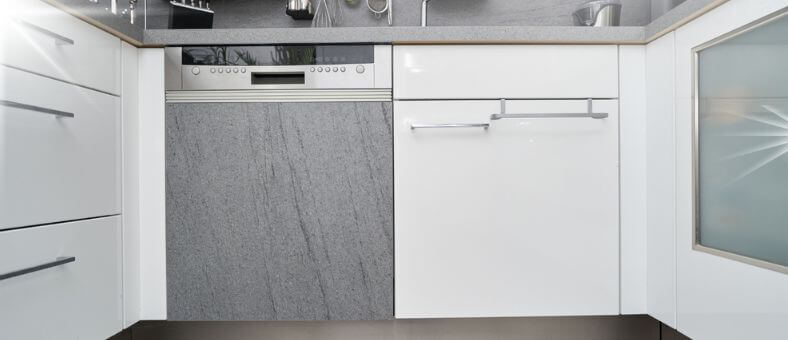A built-in dishwasher in the kitchen depicting “What is a built-in dishwasher?”