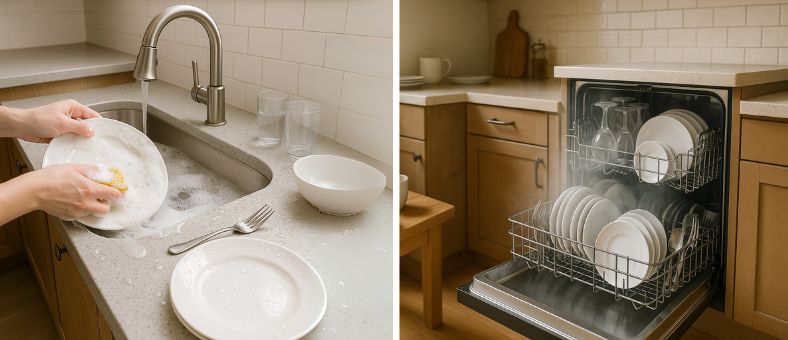 Dishwasher vs Hand Washing– The Better Choice