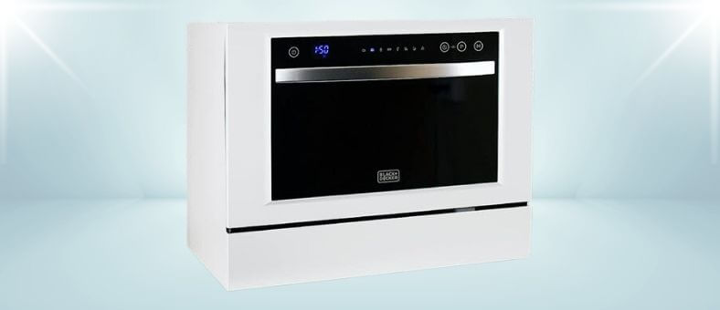 A featured image of the BLACK & DECKER ‎BCD6W countertop dishwasher.