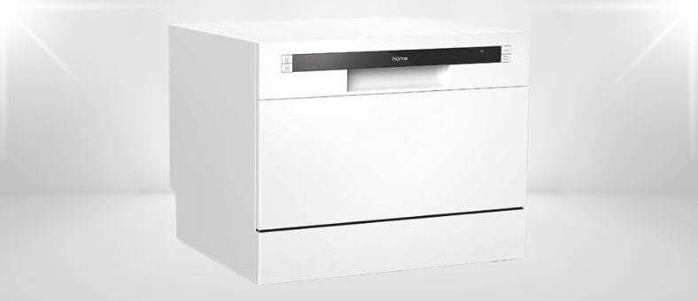 A featured image of the topic hOmeLabs HME010033N Dishwasher Review.