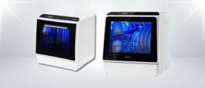 A featured image of the topic AIRMSEN AE-TDQR03 vs NOVETE TDQR01 Dishwasher Comparison, containing inmages of AIRMSEN AE-TDQR03 Dishwasher and NOVETE TDQR01 Dishwasher side by side.