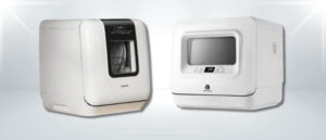 A featured image of the topic COMFEE CDC17P2AWW vs Ventray DW50 Dishwasher Comparison, containing inmages of COMFEE CDC17P2AWW Dishwasher and Ventray DW50 Dishwasher side by side.