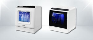 A featured image of the topic ChuMaste CM-XWJ01 vs AIRMSEN AE-TDQR03 Dishwasher Comparison, containing inmages of ChuMaste CM-XWJ01 Dishwasher and AIRMSEN AE-TDQR03 Dishwasher side by side.