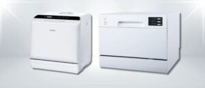 A featured image of the topic ‎Hermitlux HMX-TDJ04 vs SPT SD-2225DW Dishwasher Comparison, containing inmages of ‎Hermitlux HMX-TDJ04 Dishwasher and SPT SD-2225DW Dishwasher side by side.