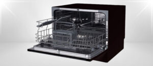 A featured image of the topic Farberware FCD06ABBBKA Dishwasher Review.