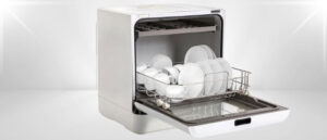 A featured image of the topic PIAOCAIYIN QLK-T08 Dishwasher Review.