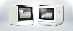 A featured image of the topic BLITZHOME BH-CDW1 vs COSTWAY EP24717US Dishwasher Comparison, containing inmages of BLITZHOME BH-CDW1 Dishwasher and COSTWAY EP24717US Dishwasher side by side.