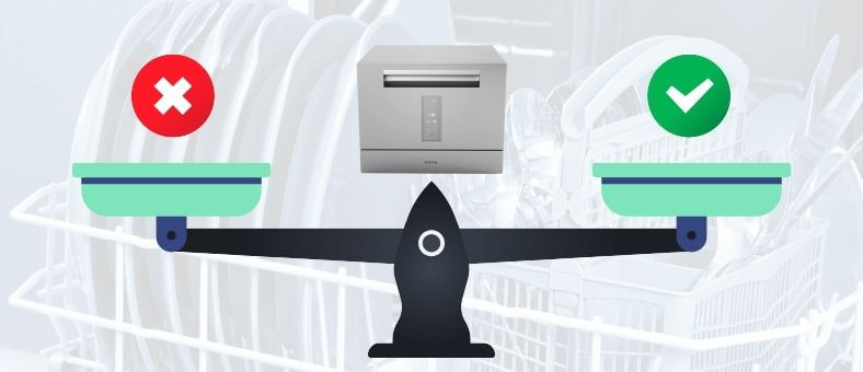 Image of a balance having a cross icon colored in red on the left side and a check icon colored in green on the right, depicting the section Pros and Cons.