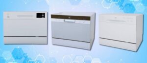 Best Countertop Dishwashers of SPT, each featuring different control panels and sleek designs, illustrating a range of compact and powerful models.