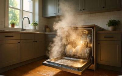 Do dishwashers use hot water?