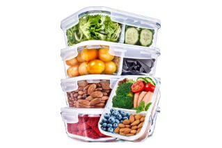02 PrepNaturals Glass Meal Prep Containers Small PrepNaturals Glass Meal Prep Containers Small Image
