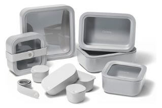 09 Caraway Glass Food Storage Container Set Small Caraway Glass Food Storage Container Set Small Image