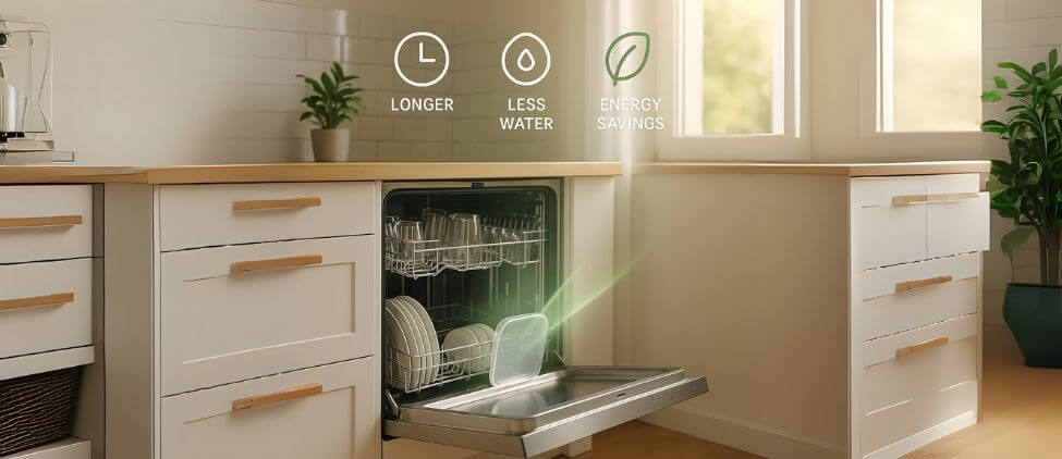 Dishwasher Eco Cycle Explained: Why It’s Longer?