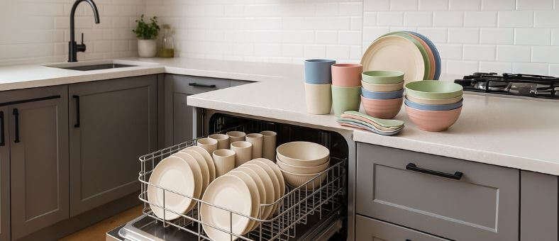 8 Best Dishwasher Safe Bamboo Dinnerware Sets That Blend Style and Durability