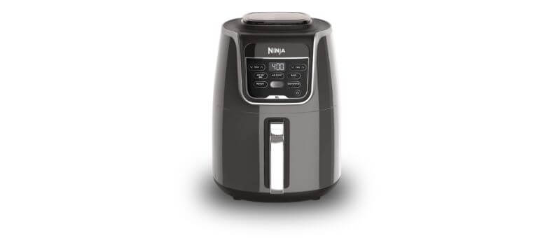 Ninja AF150AMZ single-basket air fryer with digital controls and a sleek compact design — one of the best air fryers for quick, healthy meals and dishwasher-safe parts.