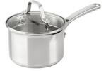 04-Calphalon Classic Stainless Steel Saucepan Small Calphalon Classic Stainless Steel Saucepan small silver stainless steel saucepan with lid