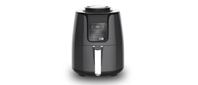 OYZLTP 4-quart compact air fryer with digital display — a small but powerful option among the best air fryers for healthy cooking and easy dishwasher cleaning.
