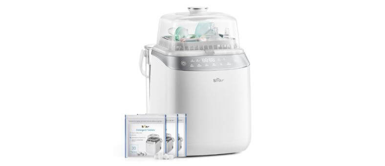 Bear Bottle Washer Pro – Automatic bottle washer and sterilizer with modern design and front control panel.